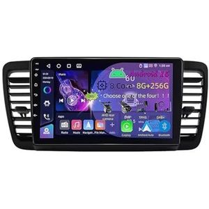9 Inch 2 Din Android 15 Autoradio voor Subaru Outback 3 Legacy 4 2003-2009 met CarPlay AHD Omgekeerd beeld Bediening op het stuur Bluetooth GPS navigatie FM Radio WiFi(C2 3+32G)