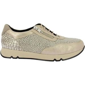 Doctor Cutilas Sportschoen voor dames, met veters en ritssluiting, uitneembare binnenzool, dierenprint, slang voor: dames, piek, 37 EU