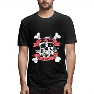 Goonies Never Say Die T Shirt Men's Fashion Cotton Comfortable Short Sleeve Tee Top Vest T-shirts & overhemden(Large)