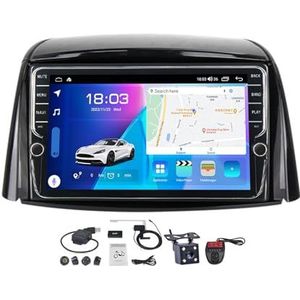 9 Inch Scherm Android 11 Autoradio Auto Video Speler Voor Renault Koleos 2008-2016 GPS Navigatiesysteem FM AM RDS Radio Carplay Android Auto BT DAB+ SWC spraakbesturing (Size : K400S)