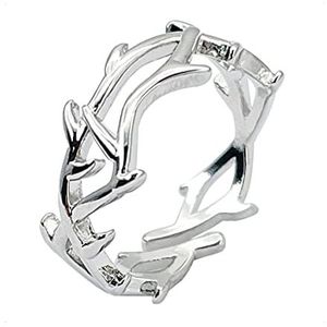 Lucardi - Dames geplateerde ring - sieraden - cadeau zilver, Overige