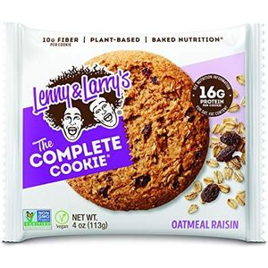 Lenny & Larry's Havermout Rozijnen De Complete Cookie, 113g, Pack van 12