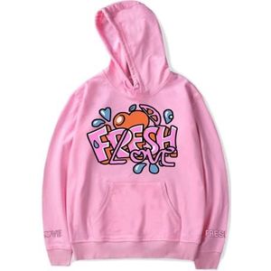 Sturniolo Triplet Fresh Love Merch hoodie uniseks mode sweatshirt met capuchon en zak, roze, M