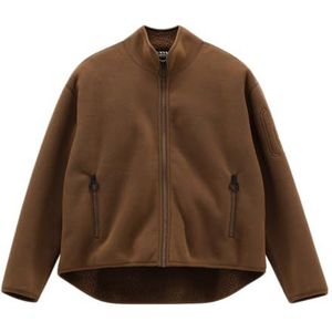 CMP Moving fleecejack voor dames, volledige rits, boxy snit, 35P4636, Tabak, L