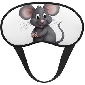 Grijs rattenslaapmasker voor dames en heren, zacht en comfortabel slaapmasker, verduisterend, slaapoogbedekking voor reizen, yoga, dutje in ploegendienst