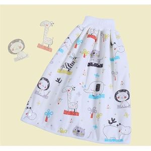 Luierrok for volwassenen, wasbare incontinentierok Draagbare incontinentiebedpads Wasbaar, urine-incontinentiezorgschort, gemakkelijk te dragen en uit te trekken Patiëntenzorgbroek (Color : B, Size