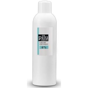 pilu cosmetic Cream Oxydant 1000 ml 6% ontwikkelaar, waterstofperoxide voor haarverf, haarkleuring, blondering, mattering, Cream Developer