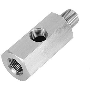 KSTE Oil Pressure Sensor Adapter, roestvrij staal M10 Oil Pressure Sensor thee naar TNP Turbo voeding adapter