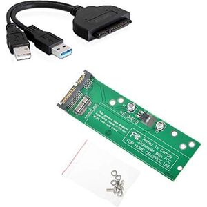 Bucom SSD harde schijf SATA USB-adapter kaartlezer voor Apple MacBook Air 11"" 13"" 2010 2011 A1369 A1370