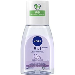 NIVEA MicellAir 5-in-1 micellair watergevoelig (6 x 100 ml), micellair reinigingswater gevoelige huid, geurvrije gezichtstoner werkt in harmonie met het huidmicrobioom