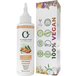 Sweet Almond Oil for Hair, Skin & Massage - 100% Pure, Cold Pressed & Natural Oil for Moisturizing & Softening - Ideal as a Body Oil After Shower, Face Oil - Aceite de almendra, Dry Body Oil