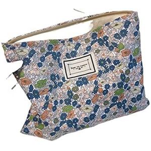 DieffematicHZB make-up tas Cosmetic Bag Floral Makeup Brushes Organizer Bag Cotton Fabric Women Cosmetic Bag School Pencil Cosmetic Bag