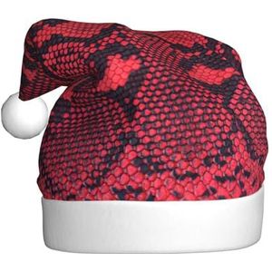 SSIMOO Serpentine Pluizige Kerstmuts voor volwassenen - feestelijke decoratie hoofddeksels voor feesten en feestdagen