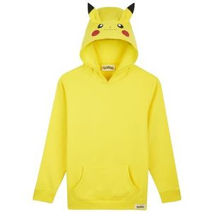 Pokemon Jongenshoodie, Pikachu Sweatshirt voor kinderen en tieners, Geel, 7/8 Jaar