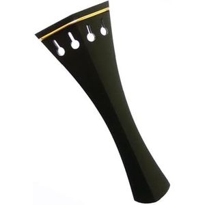 Viool Muziekinstrument Accessoire 4/4 Viool Staartstuk Gepunt Stijl Ebbenhout Gouden Fretlijn Accessoire