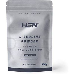 HSN Raw Leucine | Essentiële aminozuur anabole activator voor proteïnesynthese en spierontwikkeling | BCAA Component | Optimale oplossing, Vegan Suitable, Lactosevrij, 500 g...