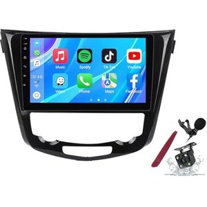 Android 14 Autoradio Sat Navi voor N-issan X-trail (2013-2017) 9 Inch Touchscreen Multimedia Speler met Draadloze Carplay GPS Navigatie FM RDS Bluetooth 5G-WiFi SWC DSP,M120s
