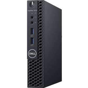 Mini-pc, desktopcomputer, Dell OptiPlex 3070, processor i5-9400T, RAM-processor 16 GB, SSD-harde schijf 240 GB, Win 11 Pro, gereviseerd
