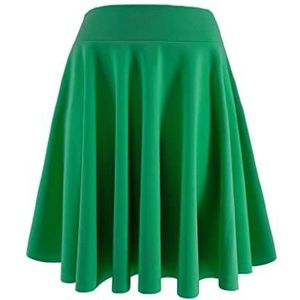 JOPHY & CO. Damesrok, plooirok, midi, veelzijdig, elastische tailleband (artikelnummer 7089), Groen, 3XL