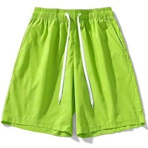 yk8fass Sneldrogende Casual Sport Shorts dx-7743 (XL, Groen)