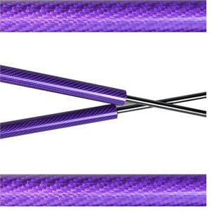 Shock Bracket Voor Opel Voor Corsa D 2006-2014 Voorste Motorkap Wijziging Schokdemper Absorber Koolstofvezel Gasveer Zuigerstang Motorkap Struts Motorafdekking hydraulische stang(Purple carbon fiber)