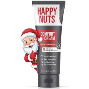 Happy Nuts Comfort Cream Testikelcrème, anti-irritatie, zweetafstotend en geurremmend
