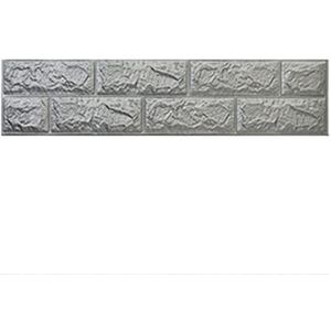 Behangranden,3D decoratieve randrandstrip muursticker zelfklevend for olieverfschilderij, trappen, doe-het-zelf wanddecoratie, zwart, 7,5 cm * 70 cm(Color:Silver Gray)