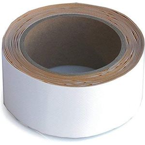 WUPSI PVC reparatietape voor alle dekzeilen en folies. Wit, 5 Cm X 5 M