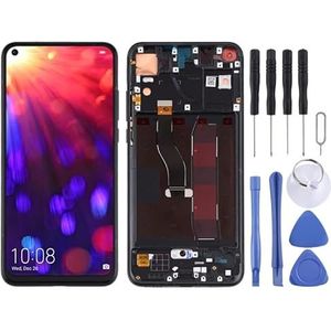 Vervanging van mobiele telefoons OEM LCD -scherm voor Huawei Honor View 20 Digitizer volledige montage met frame (zwart) telefoon accessoires