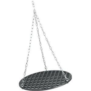Wiltec Parrilla Semicircular De Hierro Fundido 49,8 X 24,3 X 0,9 Cm Para Barbacoa, Plancha De Asar Accesorios Bbq Rejilla De Fundicion Para Carne 94341502