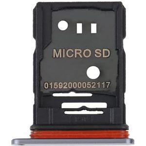 Vervangende reserveonderdelen voor mobiele telefoon voor TCL 20 Pro 5G SIM-kaartlade + Micro SD-kaartlade (grijs) mobiele displays