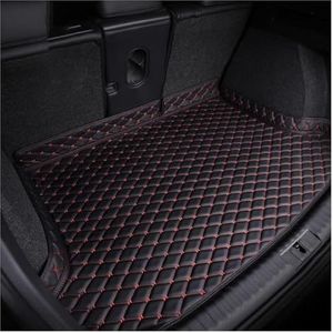 Autokofferbakmatten Voor VW Voor T&ROC Suv 2017-2023 Krasbestendig Kofferbak Liner Mat Waterdicht Anti Kras Anti Slip Tapijt(A-Blackred)