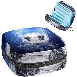 Opbergtas voor maandverband, menstruatiecup zakje tampon tas, menstruatiepads, houder organizer voor vrouwen en meisjes, watervoetbal