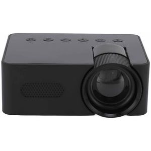Miniprojector, 1080P HD-videoprojector met Rijke Interfaces en Ingebouwde Luidspreker, Draagbare Projector voor Telefoon, Tablet, Laptop, Pc, Ondersteunt Mobiele Voeding