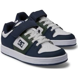 DC Shoes Manteca Basketbal voor jongens, EU, Wit Blauw Groen, 28 EU