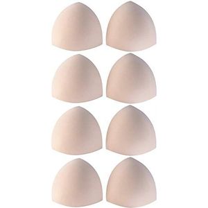 4 paar beha-inzetstukken – beha-inzetstukken om in beha's en bikini's te leggen – in huidskleur, wit of zwart, huidskleur, M