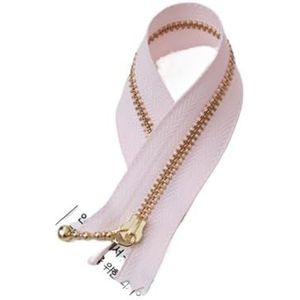 Rits 5 stuks 3 # goud metalen rits sluiting rits 12/15/20 cm voor jeans tassen naaien kleermaker kleding handtas ambachtelijke doe-het-zelf accessoires (kleur: 5 stuks roze, maat: 20 cm)