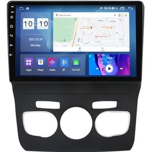 9"" Touch Car Stereo Radio DAB Head Unit GPS Navigatie voor Citroen C4L 2013-2016 Android 12 Autoradio Ingebouwde CarAutoPlay Achteruitrijcamera Ondersteuning DSP Bluetooth USB android auto (Size : 8+