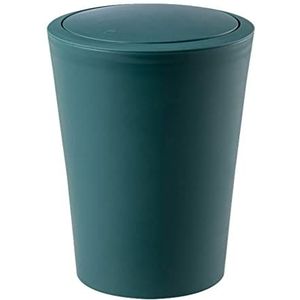 Prullenbak Vuilnisemmer Prullenbak kan push top, pedaal bak met deksel, plastic vuilnisbak afvalbak vuilnisbak afvalmand for keuken badkamer slaapkamer Afvalemmer Vuilnisbak (Color : A, Size : 5L)