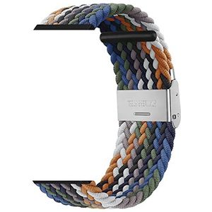COEPMG Gevlochten nylon horlogebandjes met elastische gesp voor Garmin Fenix ​​7 7x 6 6x Pro 5x 5 3HR 945 S60 S62 QuickFit Release Strap Nylon Riemen (Color : I, Size : Quickfit 22mm)