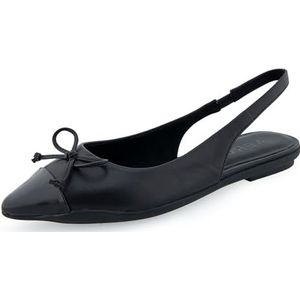 Aerosoles Donna Ballet voor dames, zwart, leer, maat 4,5 UK, Zwart leder, 37.5 EU