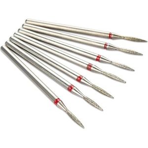 Een spijkerboor Set van 7 diamant nagelboortjes in multicolor(Ivory)