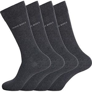 Hugo Boss Herensokken business allround RS Uni 50272214 4 paar, grijs (Charcoal 12), 39/42 EU