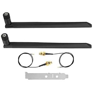 2 Stks IPEX4 Naar SMA Kabel + 2 Stks M.2 WiFi Bluetooth Externe 8DB Antenne, Ondersteuning 802.11a / B/G/N/Ac Blueooth-kaart, voor NGFF/M.2 Draadloze Netwerkkaart