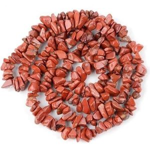 Natuursteen Chip kralen 3-5-8-12mm onregelmatige kiezel kralen voor sieraden maken vrije vorm kralen DIY ketting armband 15''-Rood-8-12mm