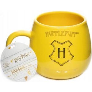 Harry Potter Intricate Houses Huffelpuf Mok (8.1cm x 5.6cm x 8.7cm) (Geel/Goud)