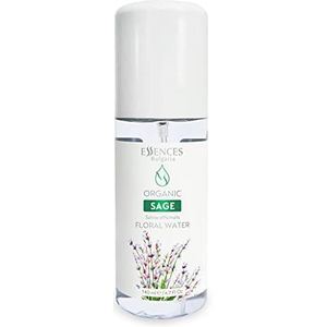 Essences Bulgaria Biologisch Salie Bloemen Water 140ml | 100% Natuurlijk | Anti-Age Verfrissende Schoonheidsmist | Make-up Verwijderaar | Uitstekende Aftershave | Alcoholvrij | Hydraterend