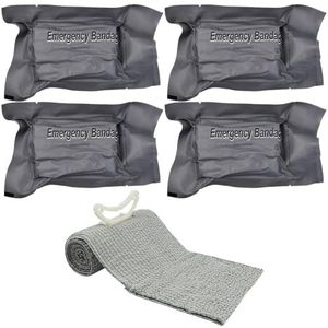 YOYEAH 15,2 cm noodbandage, Israëli-noodbandage, tactisch tourniquet + vacuümverzegeling, traumabandage voor outdoorsport, kamperen, wandelen, klimmen en meer.