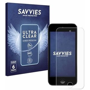 Savvies 6x Schermbeschermer voor Apple iPod Touch (Gen.5/6/7) Screen Protector Ultra Transparant