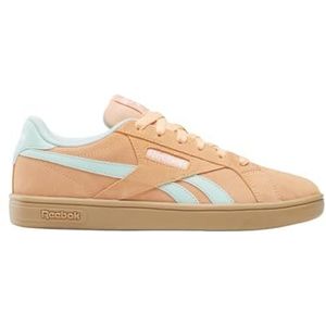 Reebok Dames Court Retro Sneaker, Sunkissed Oranje Glitched Aqua Gum, 37 EU